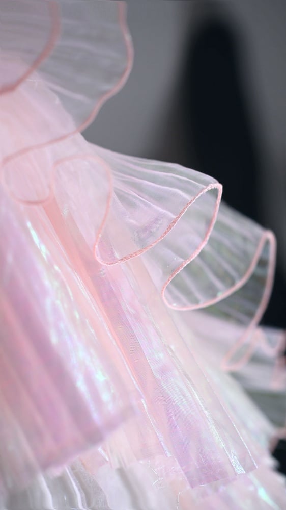 Pink Gorgeous One Piece Detachable Sleeves Fairy Dress Full Set