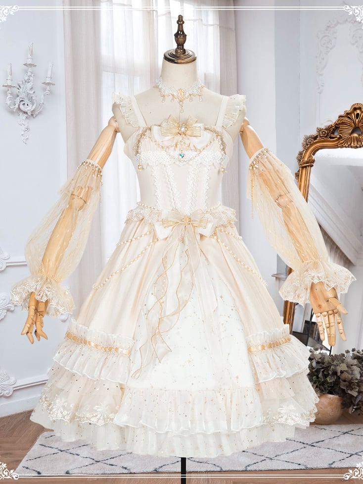 Starry Night Tea Party Lolita Dress SP JSK Set