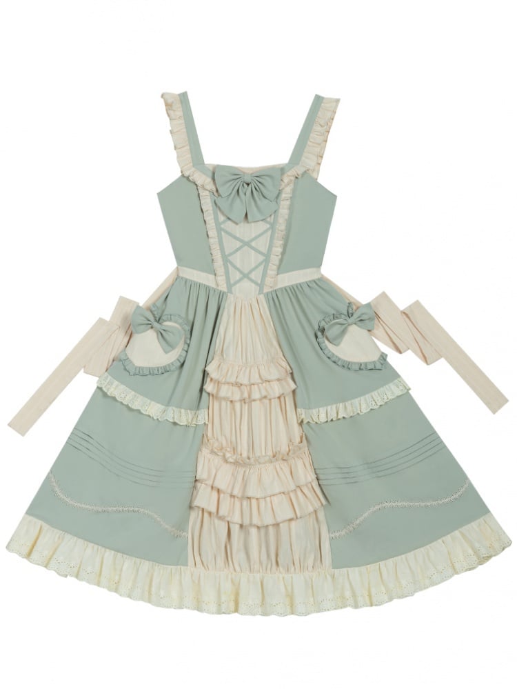 March Mulberry Country Lolita Dress Cotton JSK Set