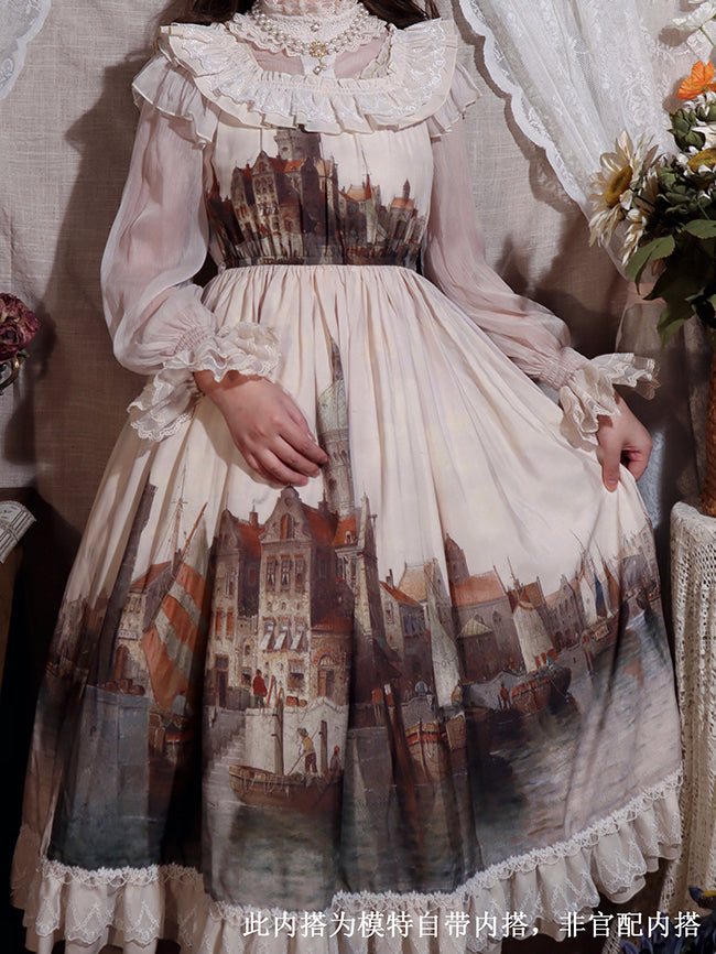 Twilight City Elegant Jumper Skirt