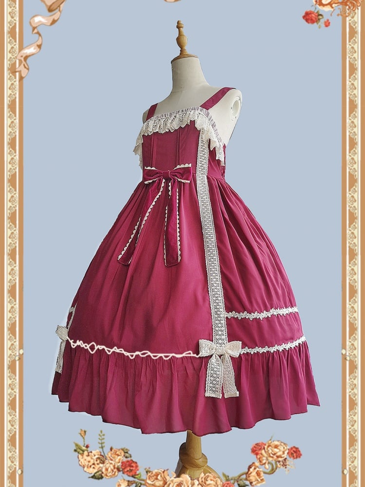 Elena's Vows Chiffon Sweet Jumper Skirt