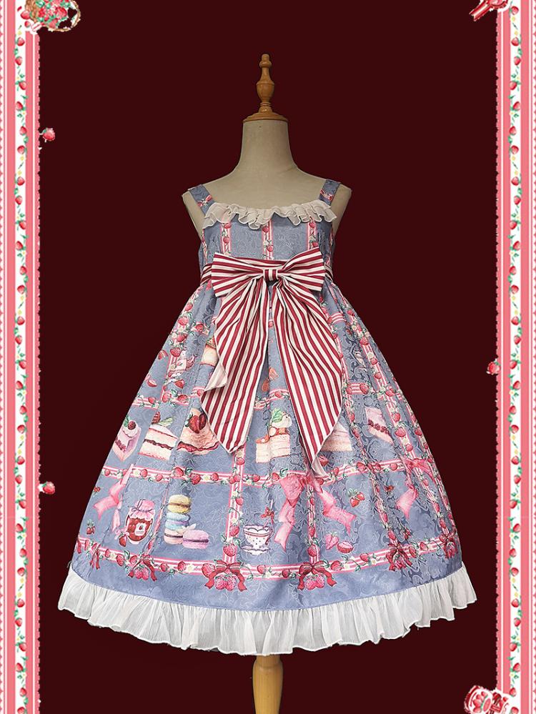Strawberry Afternoon Tea Empire Waist Jumper Skirt I