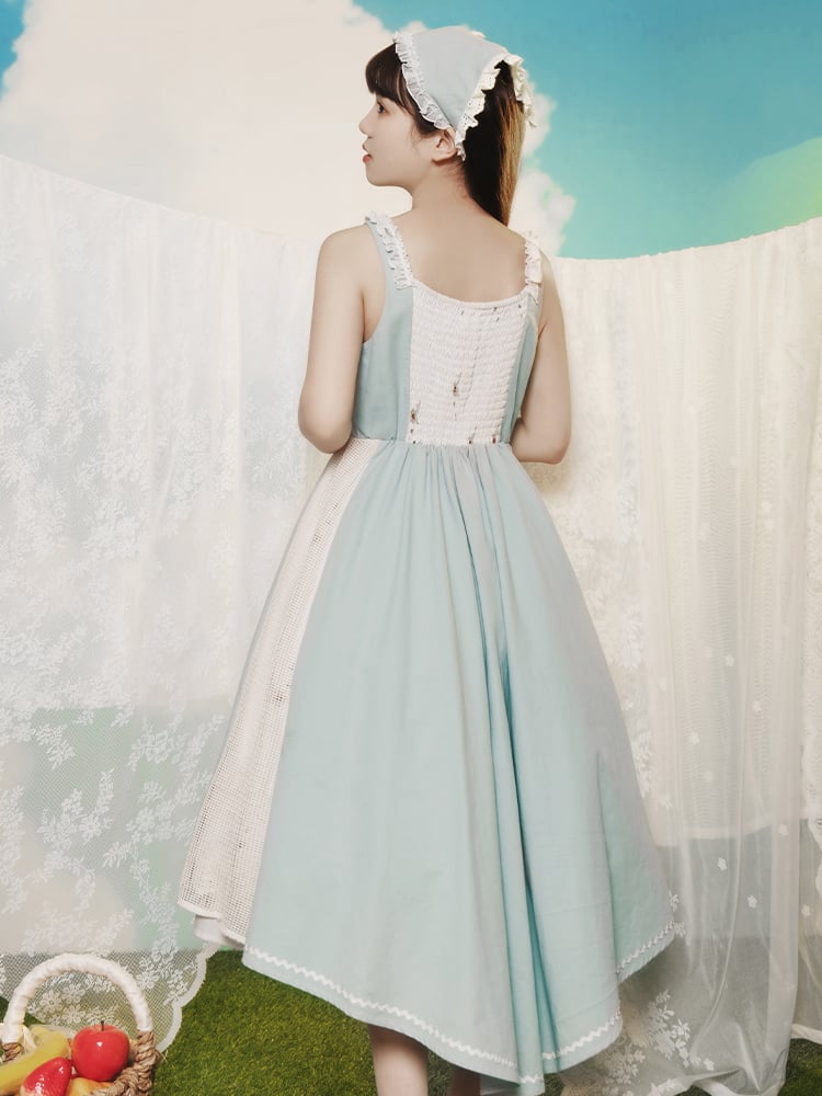 Girl's Mind Elegant Jumper Skirt / Lace Cape Set