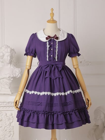 Plus Size Friendly Sweet One Piece Princess Dress 7 Colors