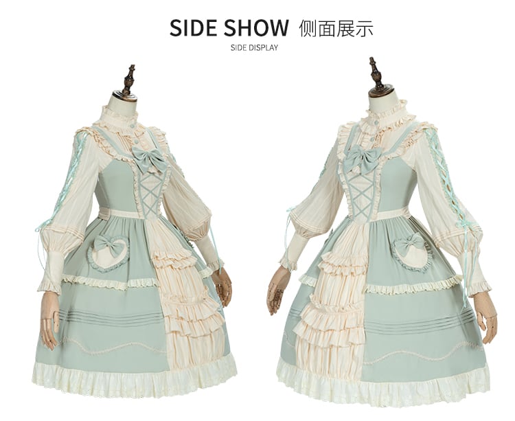March Mulberry Country Lolita Dress Cotton JSK Set