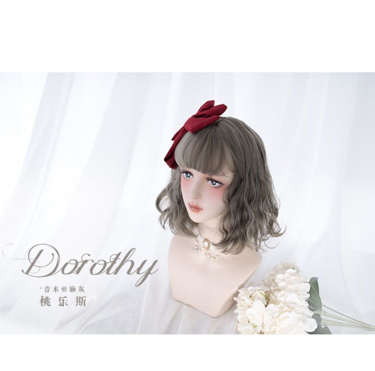 Short Wool Curly Synthetic Wig