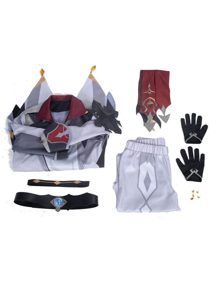 Genshin Impact Tartaglia Ajax Cosplay Costume Set Polyester Game Cosplay - Sukuroi