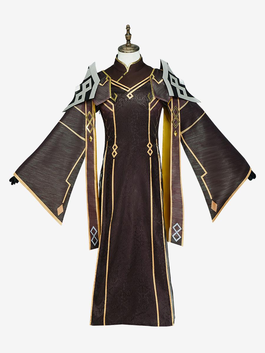 Genshin Impact Zhongli Cosplay Whole Costumes and Bell - Sukuroi