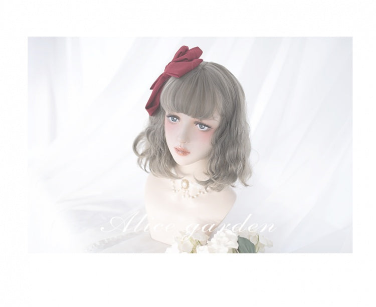 Short Wool Curly Synthetic Wig