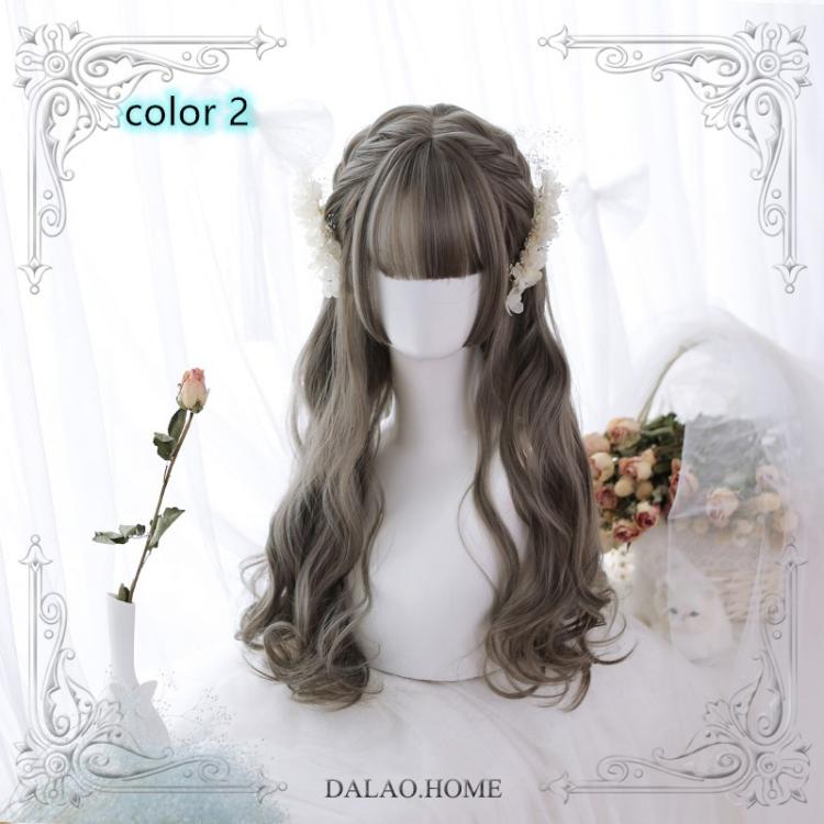 Doreen Air Bangs Long Curly Synthetic Wig