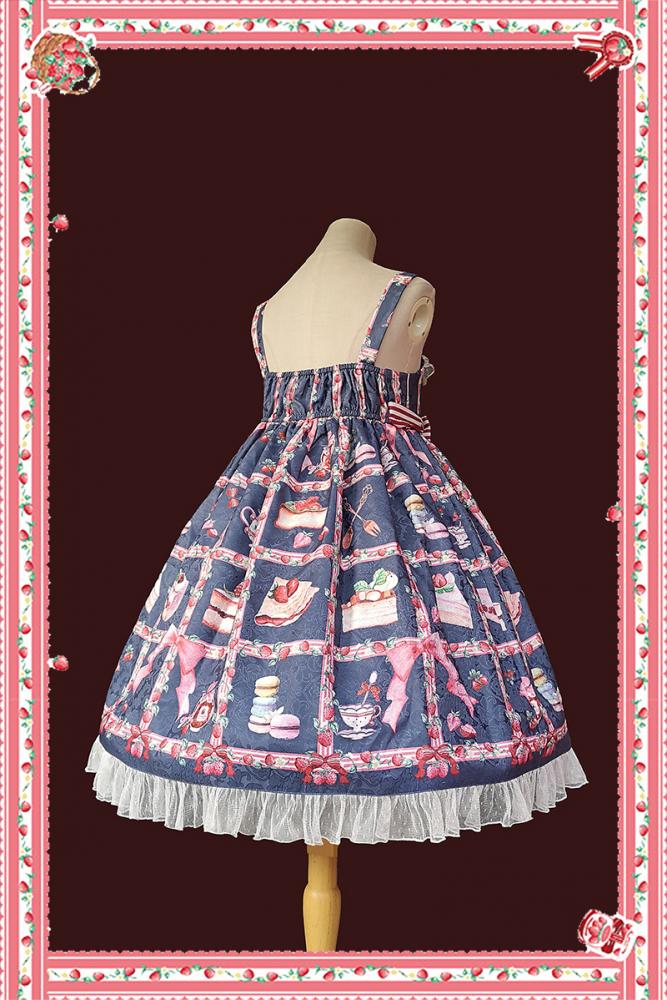 Strawberry Afternoon Tea Empire Waist Jumper Skirt I
