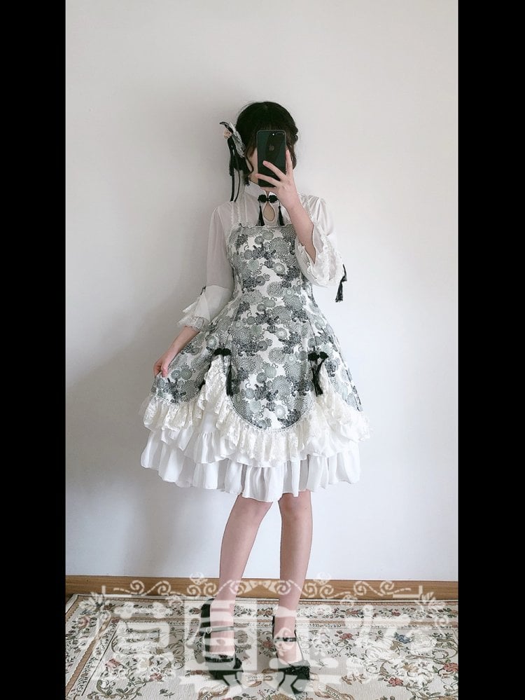 Flounce Hemline Classic Qi One Piece