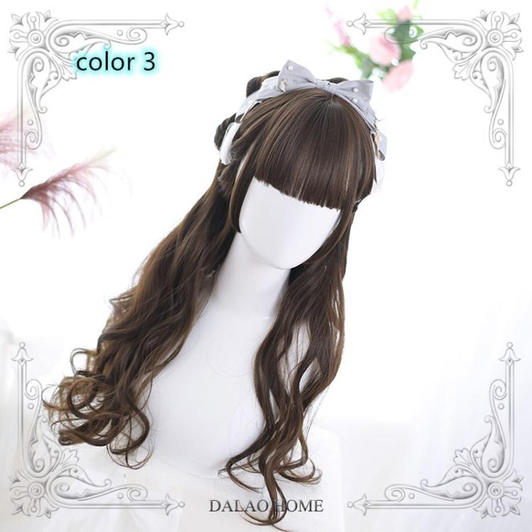 Doreen Air Bangs Long Curly Synthetic Wig