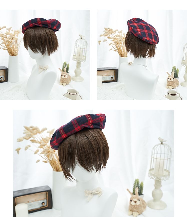 Light Brown / Black Ouji Short Synthetic Wig