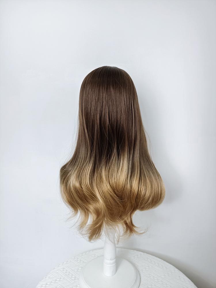 Long Wavy Brown Ombre Hair Wig