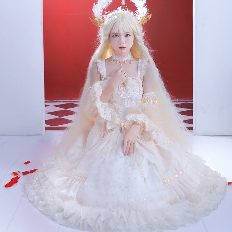 Starry Night Tea Party Lolita Dress SP JSK Set