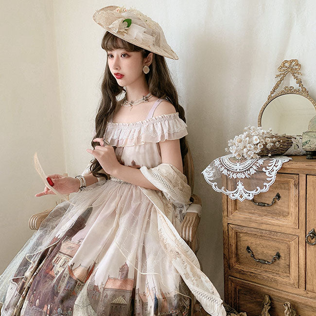 Twilight City Elegant Jumper Skirt