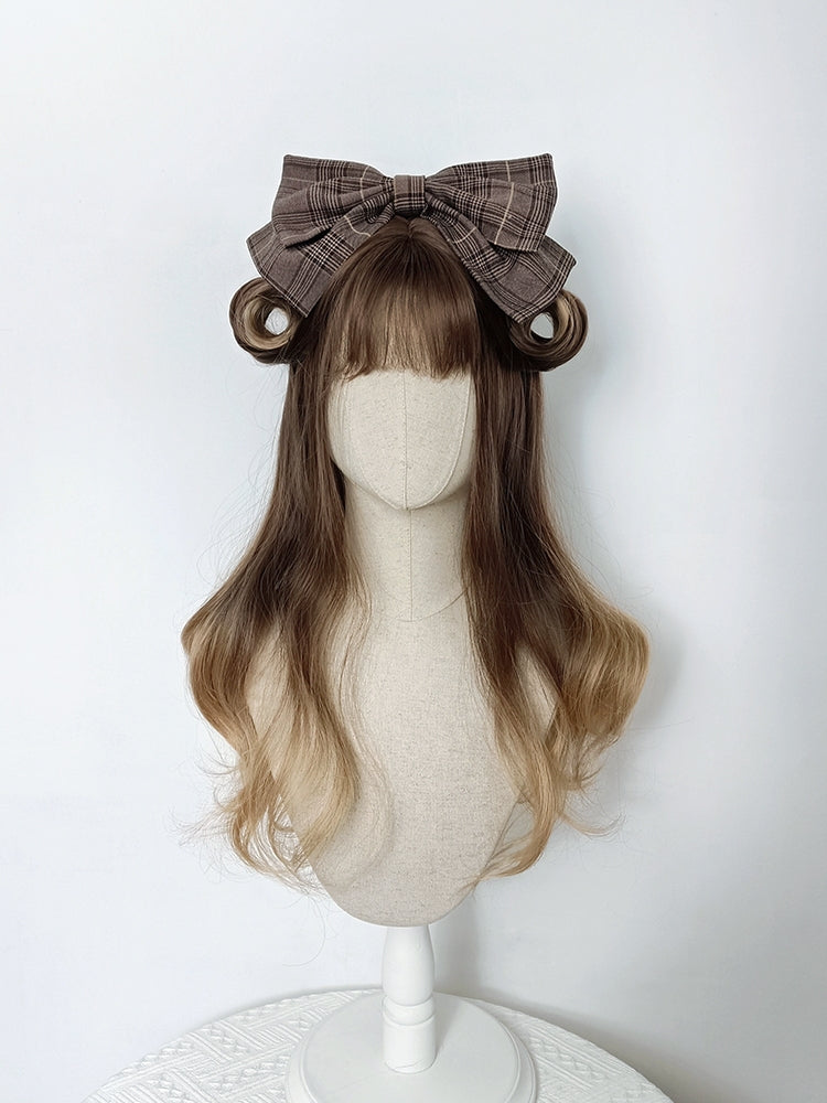 Long Wavy Brown Ombre Hair Wig