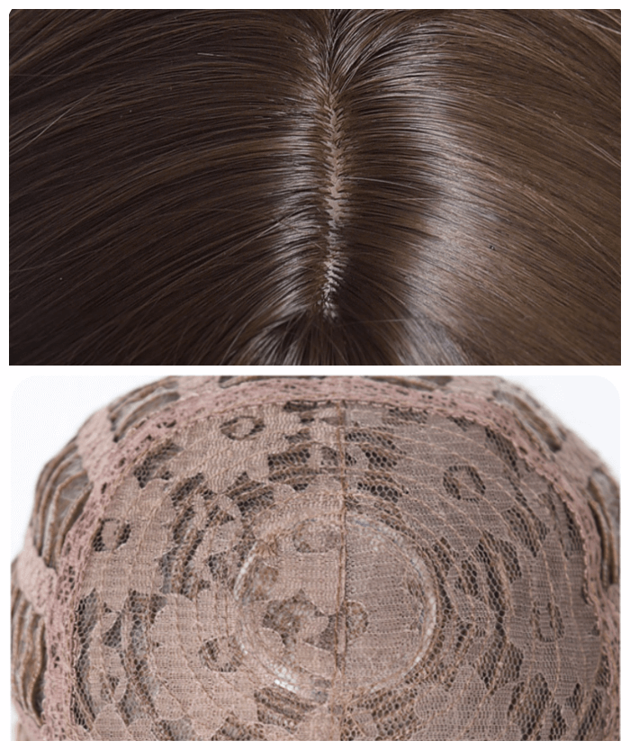 Shoulder Length Straight Brown Synthetic Wig