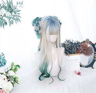 Highlights Long Curly Synthetic Wig