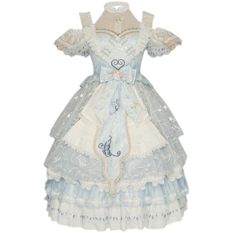 Open Shoulders Han Jumper Skirt Set