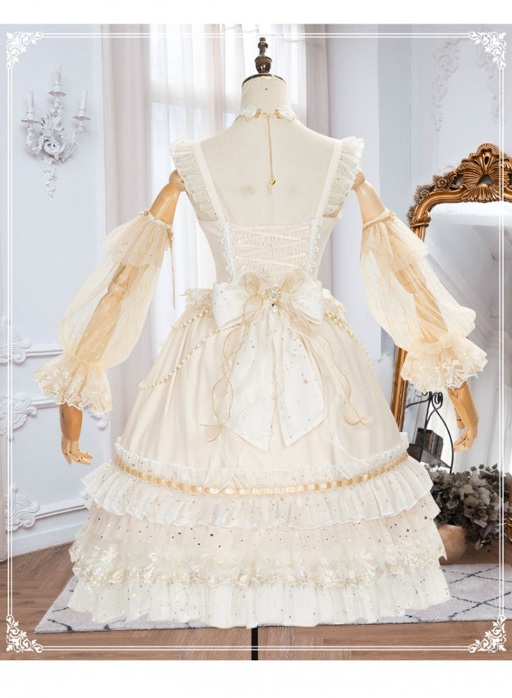 Starry Night Tea Party Lolita Dress SP JSK Set