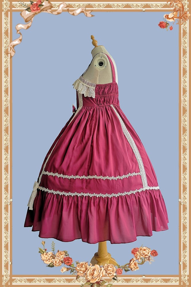 Elena's Vows Chiffon Sweet Jumper Skirt