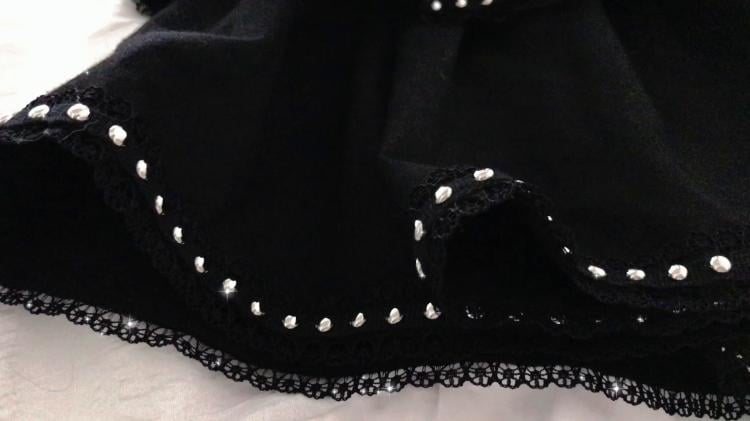 Imprisonment Zip V-neckline Tiered Skirt Punk Jumper Skirt / Top / Sleeves Full Set