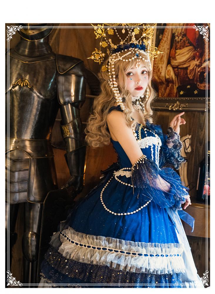 Starry Night Tea Party Jumper Skirt Full Set