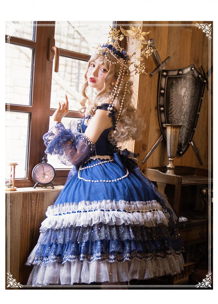 Starry Night Tea Party Jumper Skirt Full Set