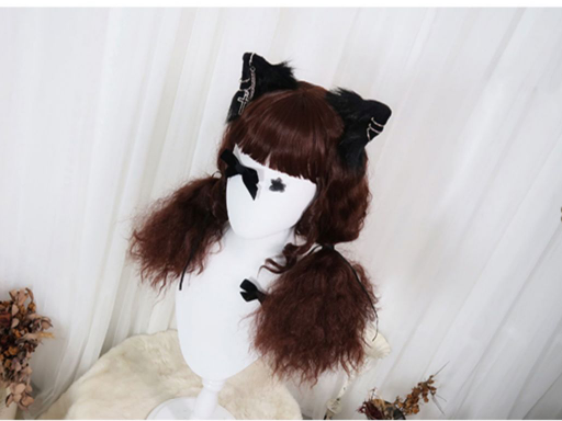 Waist Length Curly Reddish Brown Shaggy Synthetic Wig