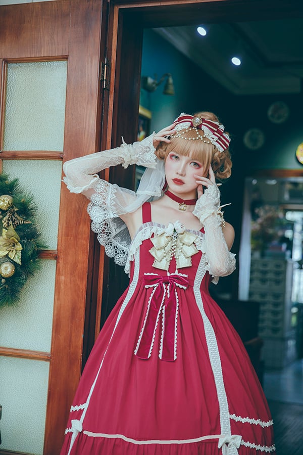 Elena's Vows Chiffon Sweet Jumper Skirt