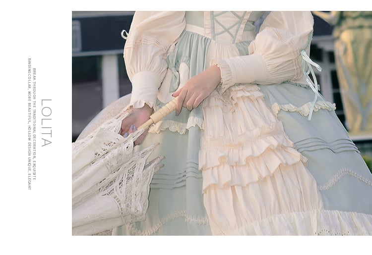 March Mulberry Country Lolita Dress Cotton JSK Set