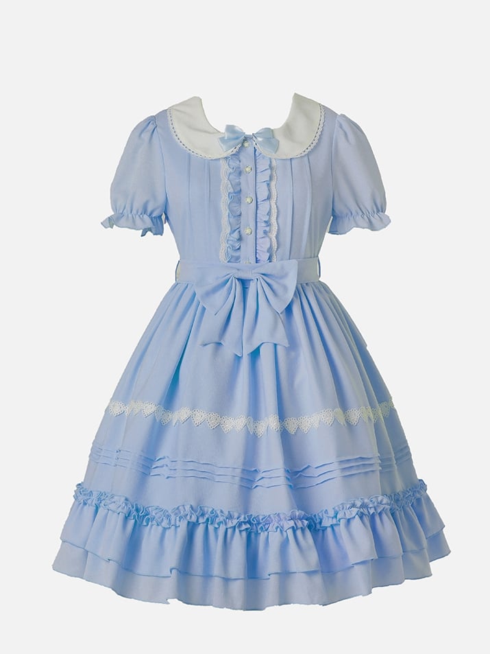 Plus Size Friendly Sweet One Piece Princess Dress 7 Colors