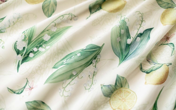 Yellow and Green Lemon Print Jumper Skirt Spring Summer Dress