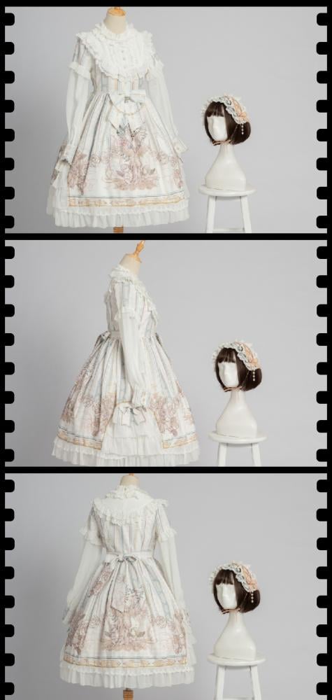 Color White Reunite the World Long Sleeves One Piece Bust Size Available up to 106cm