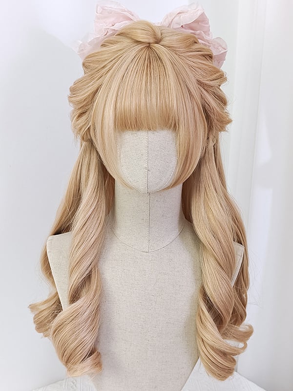 Long Wavy Blonde Doll Synthetic Wig