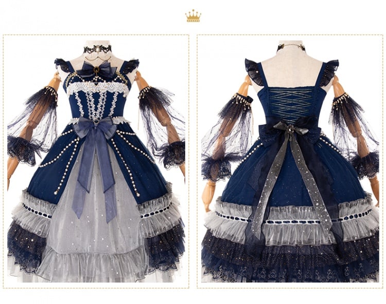 Starry Night Tea Party Jumper Skirt Full Set
