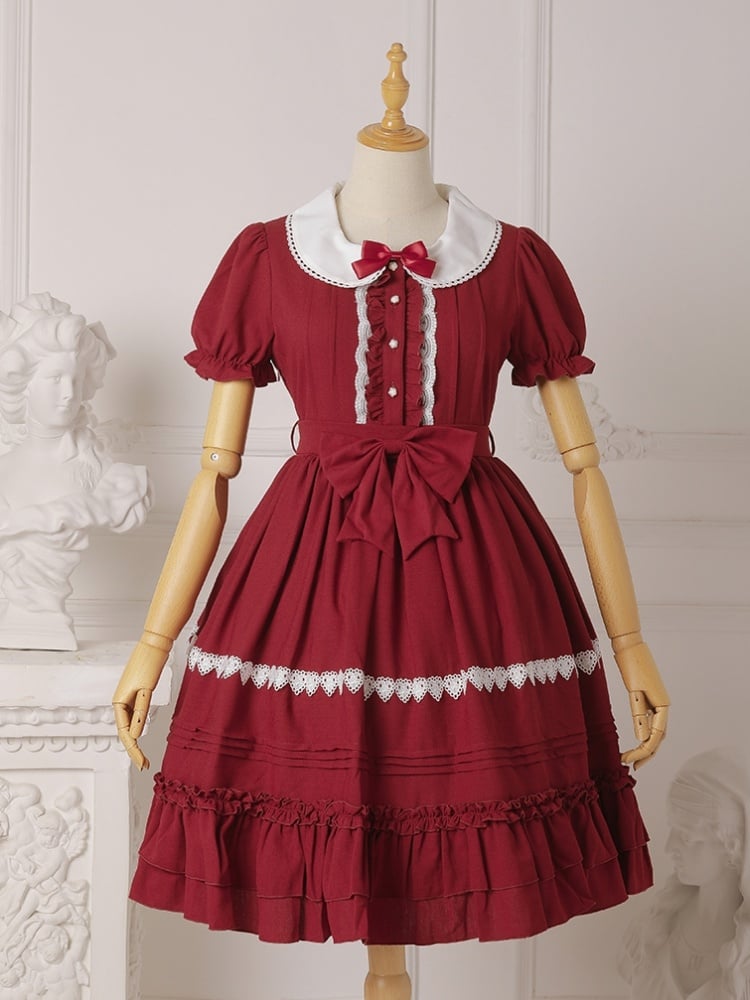 Plus Size Friendly Sweet One Piece Princess Dress 7 Colors