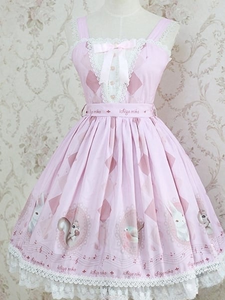 Alice in Wonderland Vibes Sweet Dress Purple/Pink Jumper Skirt Plus Size Friendly