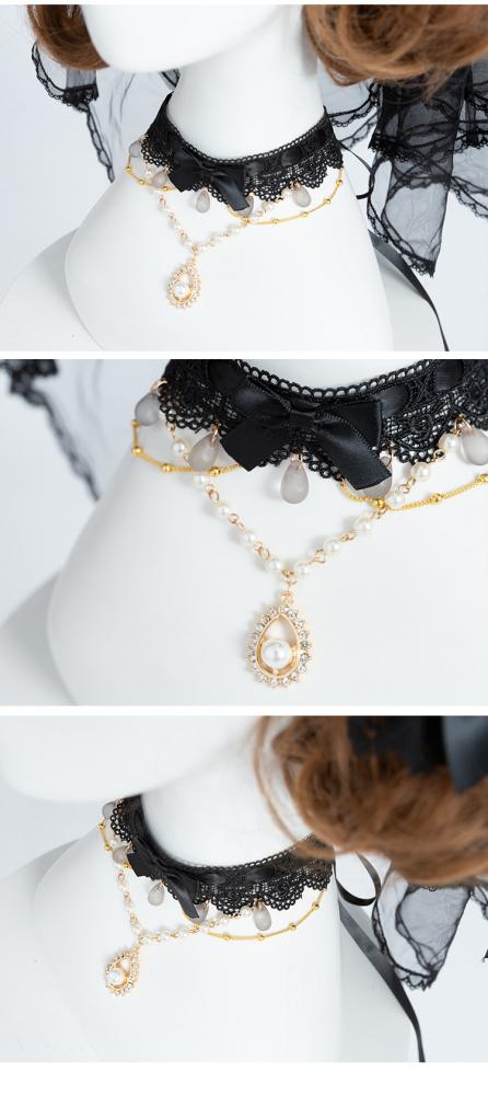 Day and Night Black Hanayome One Piece Hairband Choker for Free