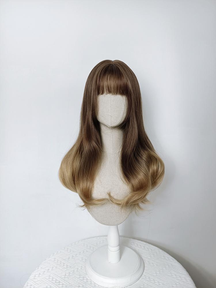 Long Wavy Brown Ombre Hair Wig
