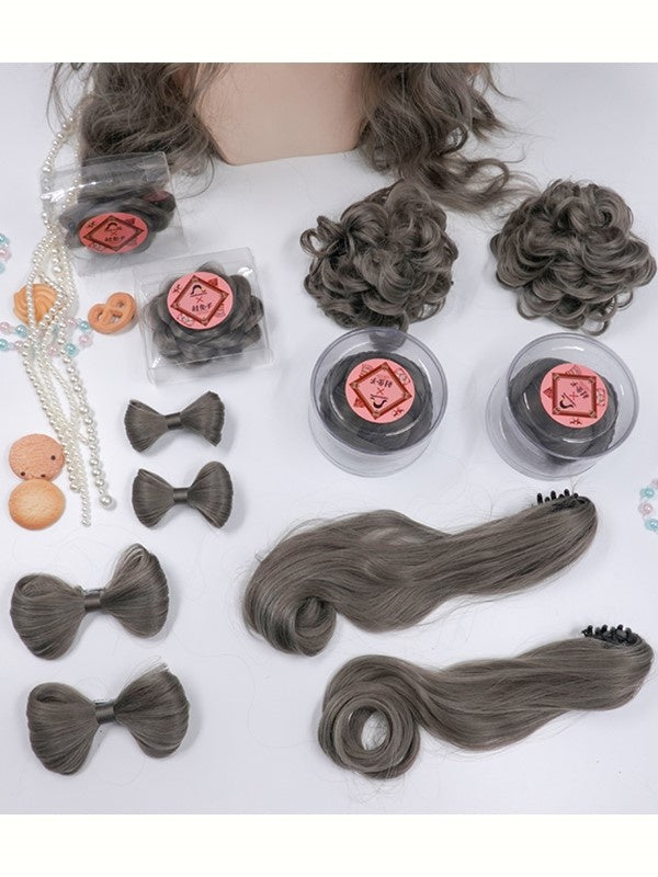 Six Color Options Lolita Wig Accessories Sets