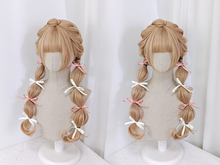 Long Wavy Blonde Doll Synthetic Wig