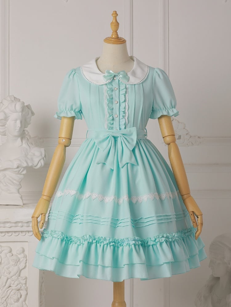 Plus Size Friendly Sweet One Piece Princess Dress 7 Colors