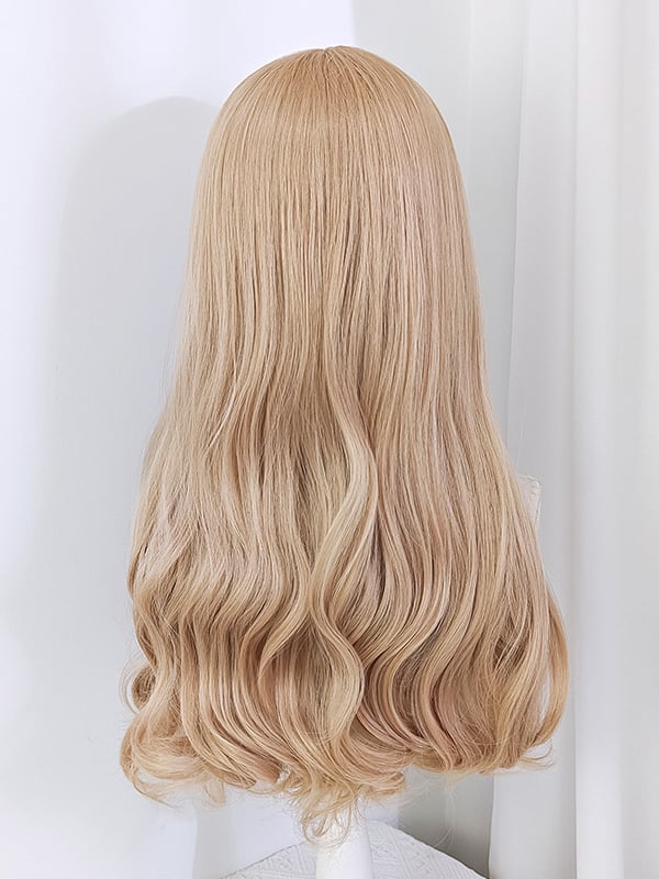 Long Wavy Blonde Doll Synthetic Wig