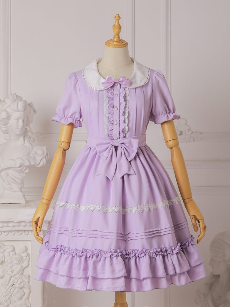 Plus Size Friendly Sweet One Piece Princess Dress 7 Colors