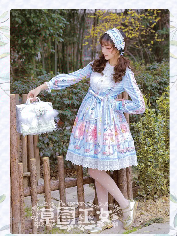 Blueberry Long Sleeves Lolita Dress