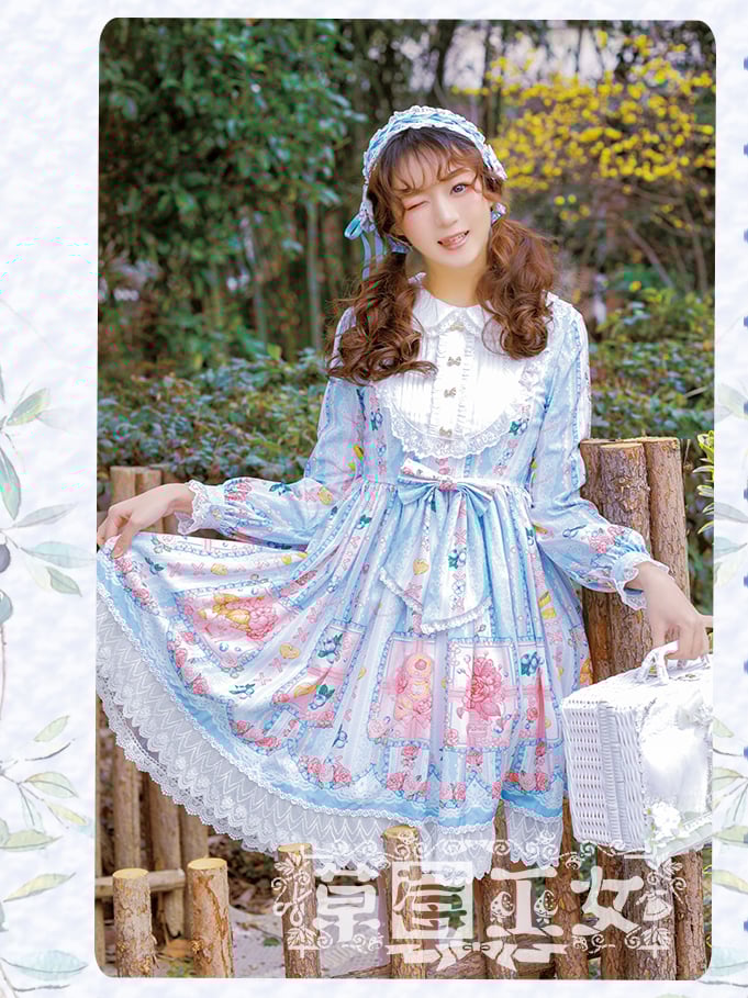 Blueberry Long Sleeves Lolita Dress
