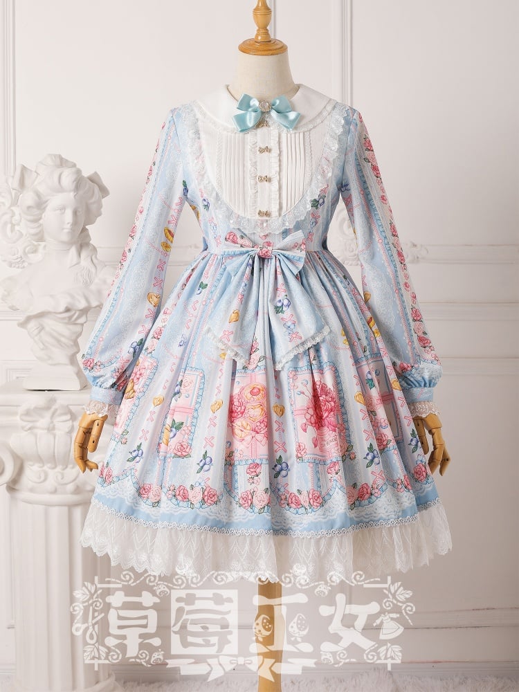 Blueberry Long Sleeves Lolita Dress